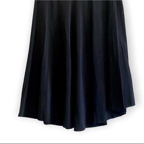 Philosophy de Alberta Ferretti Black Silk Skirt, Size 8 - Picture 5 of 12
